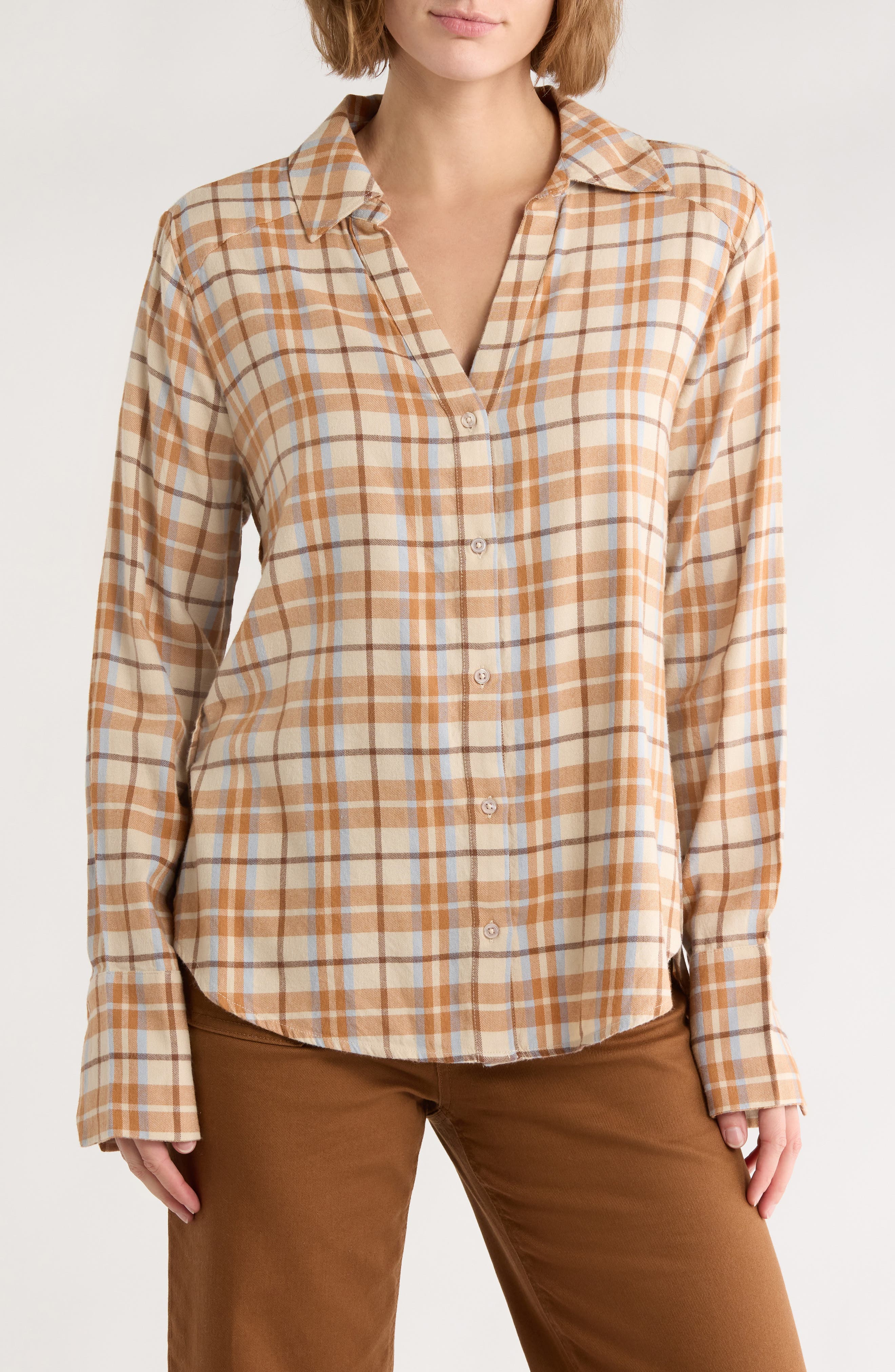 PAIGE Davlyn Plaid Button-Up Shirt