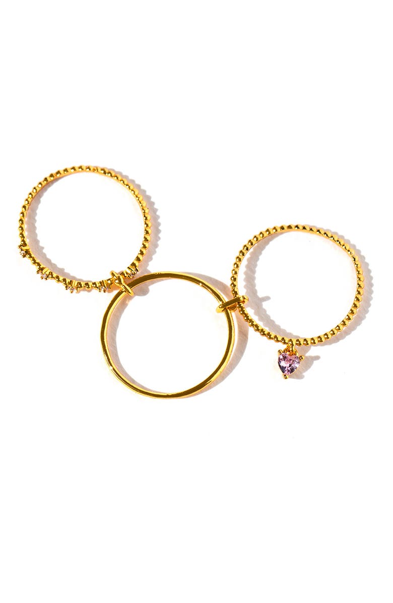 Girls Crew Love Connection Ring, Alternate, color, Gold