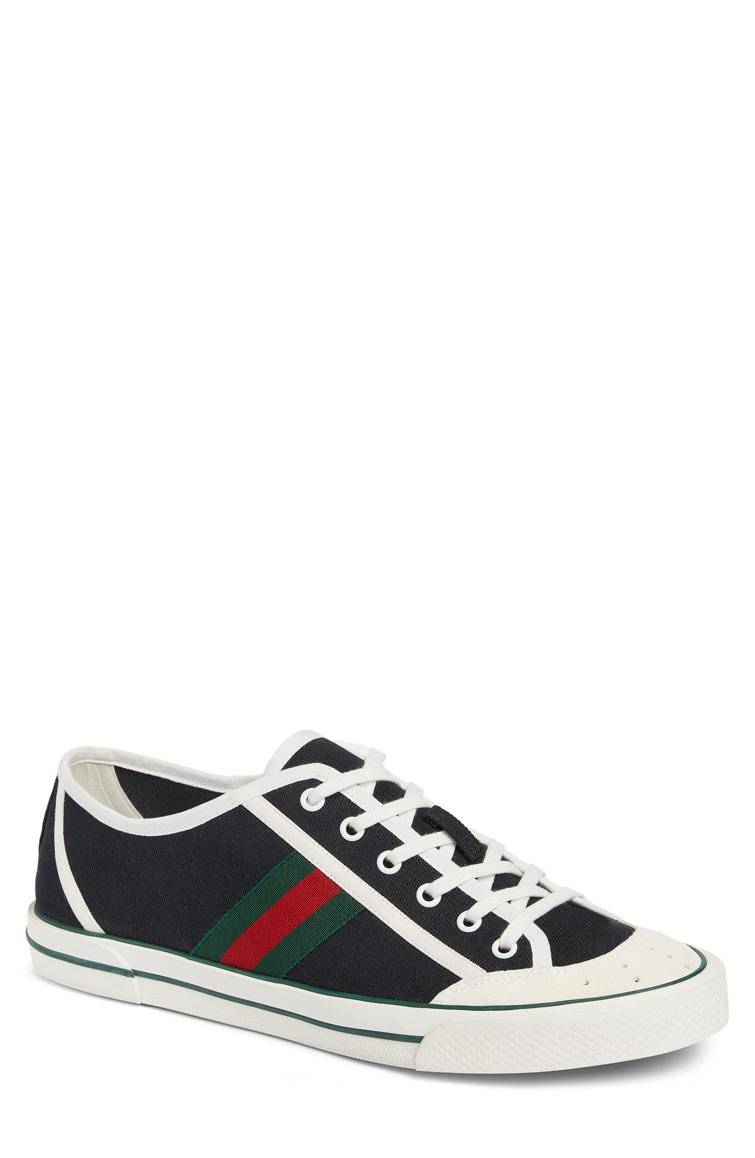 Gucci Tennis 77 Low Top Sneaker, Main, color, Black