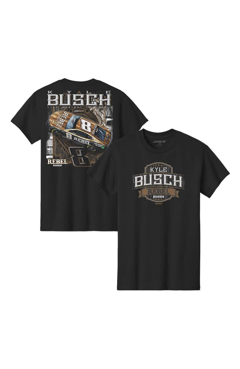 NASCAR Men's Richard Childress Racing Team Collection Black Kyle Busch #8 Rebel T-Shirt, Main, color, Black