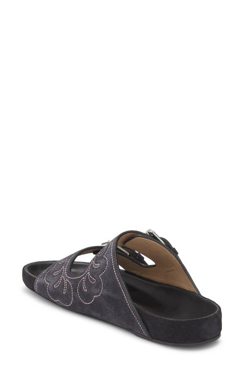 Isabel Marant Lennoyo Slide Sandal In Black