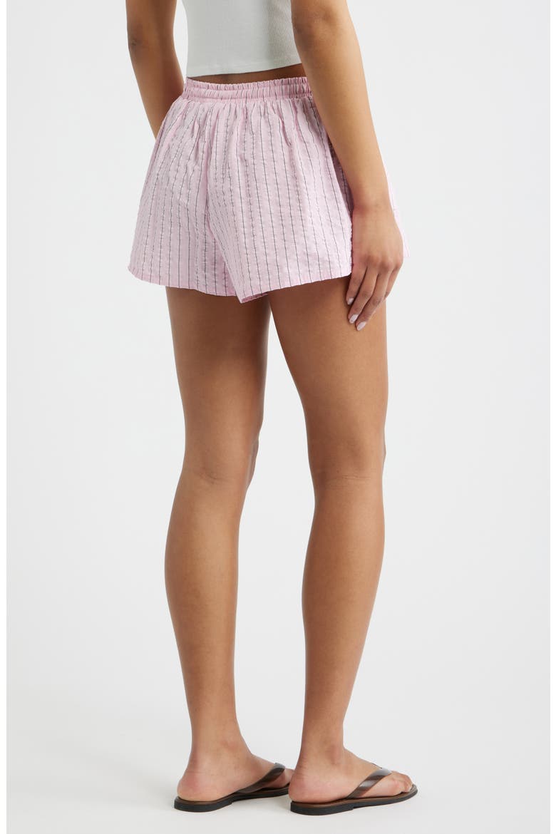 Abigayle Stripe Tie Waist Shorts, Alternate, color, PINK STRIPE
