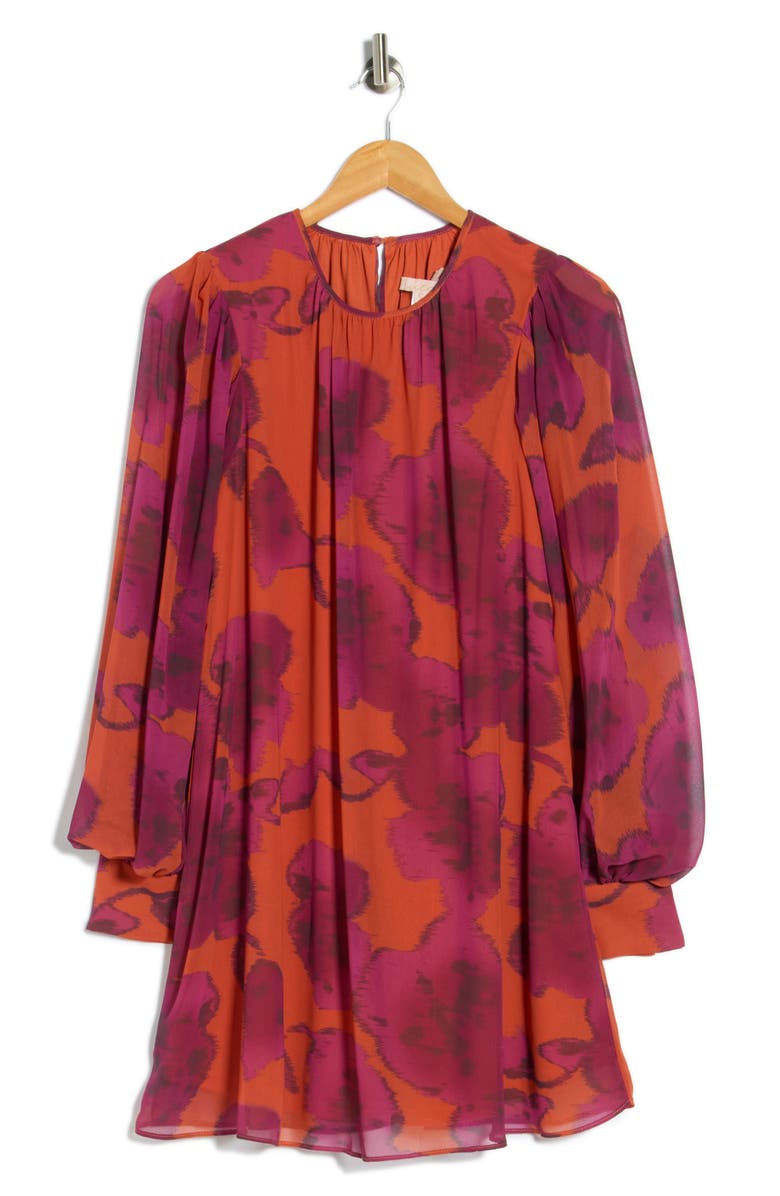Hutch Twiggy Long Sleeve Shift Dress, Alternate, color, Romantic Blotted Floral