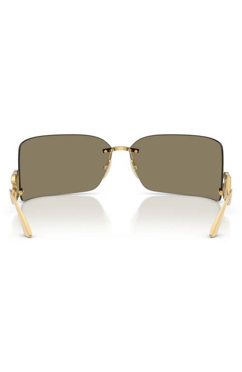 Dolce & Gabbana Womens Gold Dg2319 Irregular-frame Metal Sunglasses In Gold