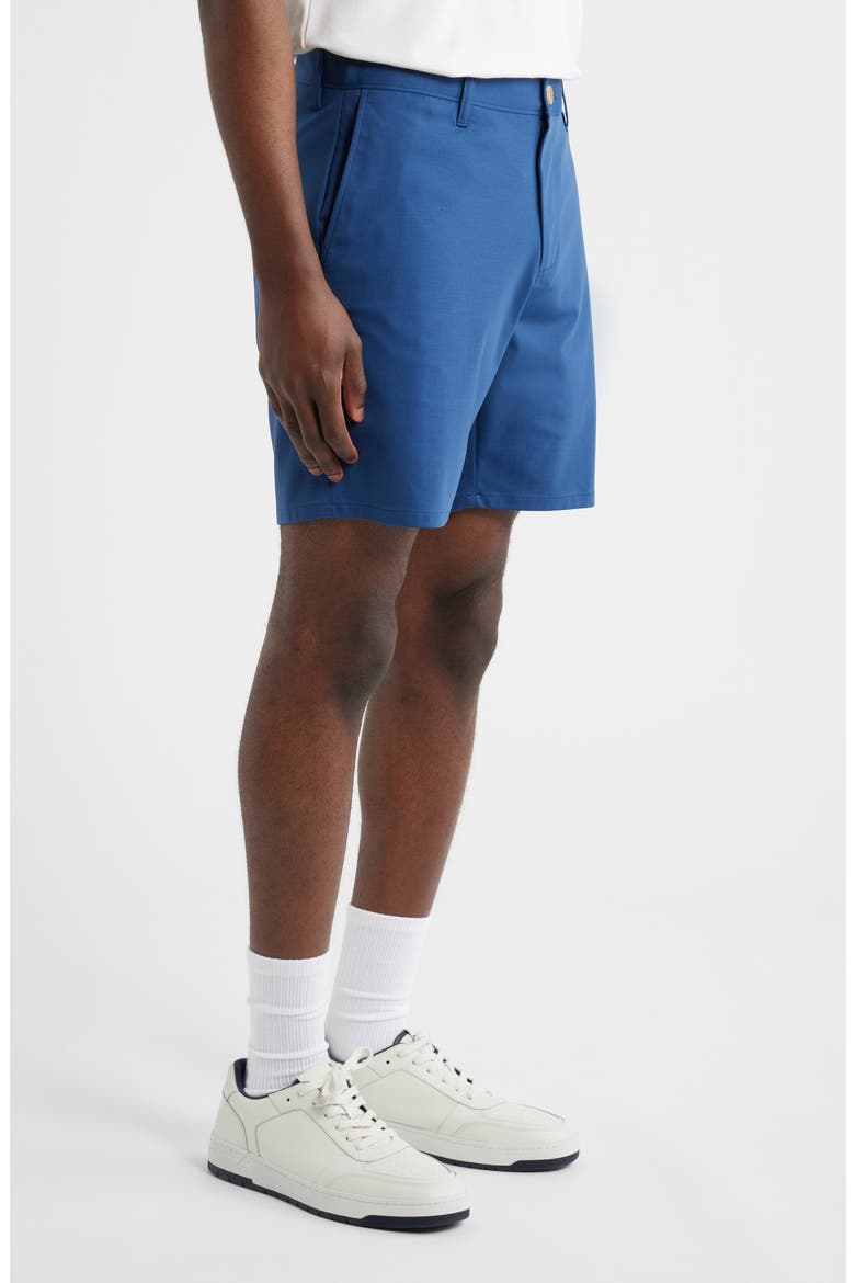 Jupiters Stretch Cotton Blend Chino Shorts, Alternate, color, LAKE
