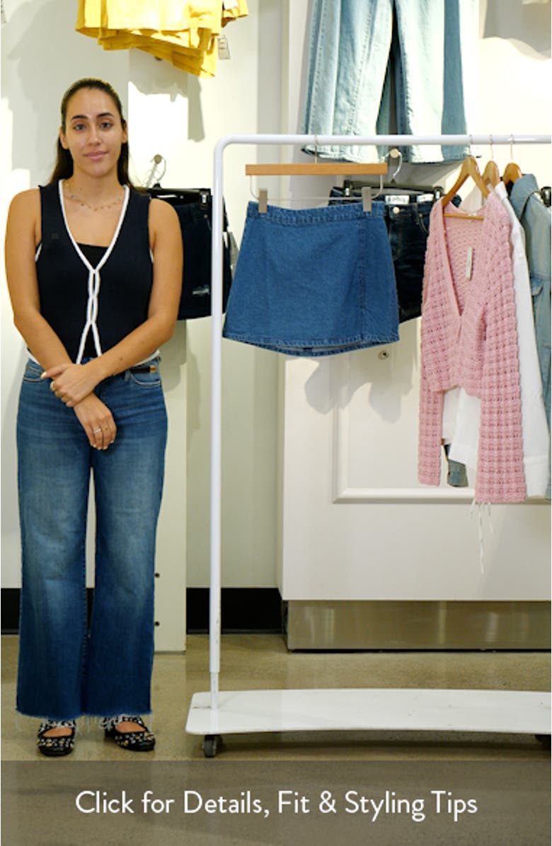 Wave Wash Denim Miniskirt, sales video thumbnail