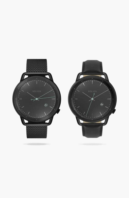 Solios Watches The Solar Curve Bundle | Black Dial
