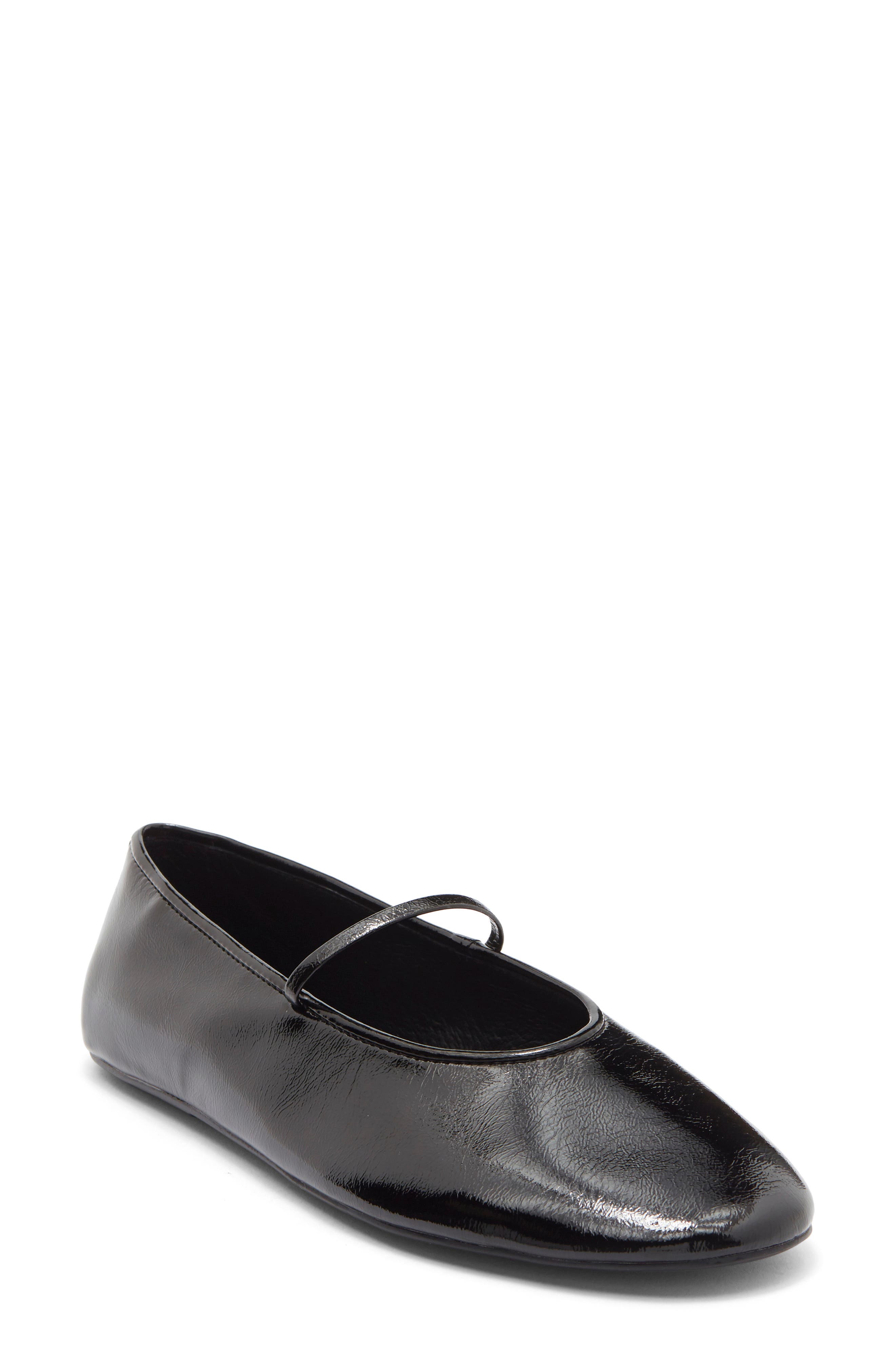 Jeffrey Campbell Dancerina Mary Jane Ballet Flat, Main, color, Black Patent