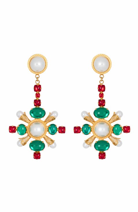 Baroque Pendant Earrings