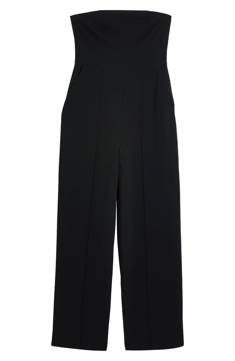 River Island Strapless Wide Leg Jumpsuit, Alternate, color,