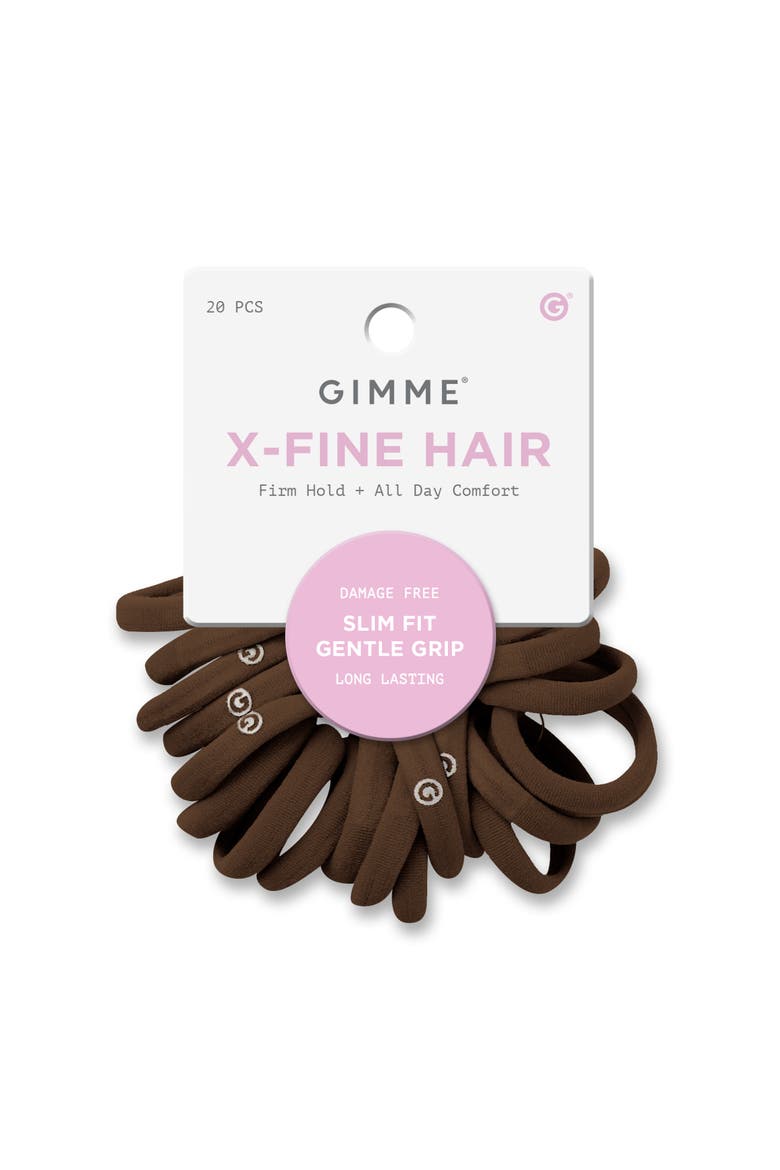 Extra Fine Hair Bands, Main, color, Light Brown