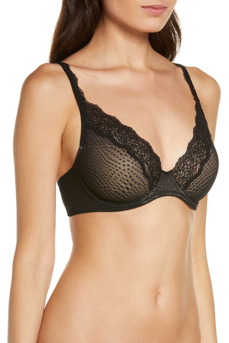 Beyond Underwire Contour Bra, Alternate, color, BLK/CAFE