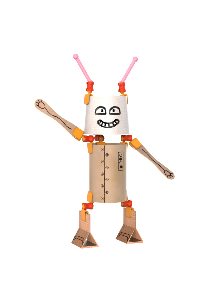 Arts and Crafts Robot Building Kit, Alternate, color, No Color