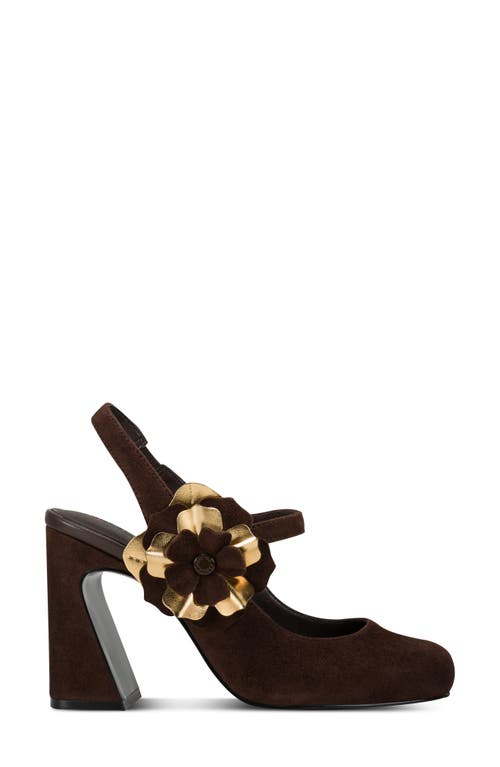 Karl Lagerfeld Pierra Slingback Pump In Brown