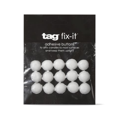 Fix-It Buttons Candle Sticky Dots 15pc Adhesive Adapters