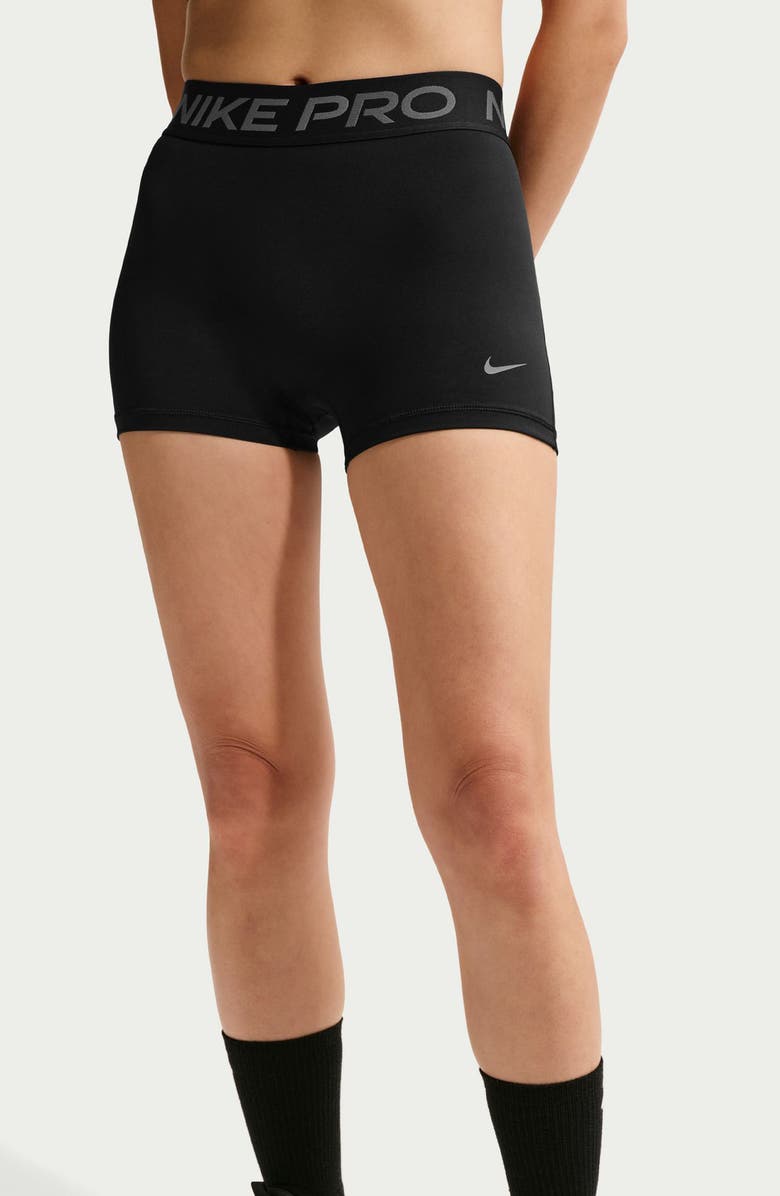 Nike Pro Sculpt Mid-Rise Biker Shorts, Alternate, color, Black/ Black/ Iron Grey