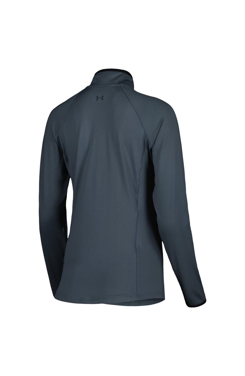 Under Armour Women's Under Armour Gray 3M Open T2 Green Half-Zip Raglan Top, Alternate, color, Gray