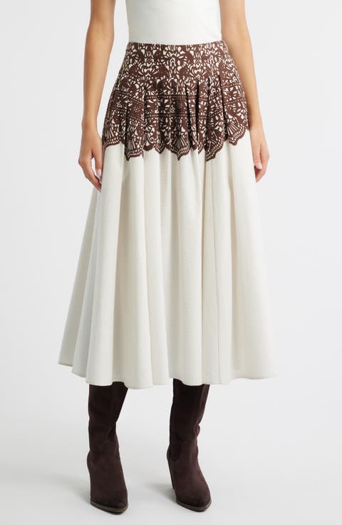 The Regency Pleated Maxi Skirt