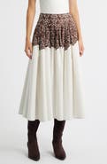 THE GREAT. The Regency Pleated Maxi Skirt