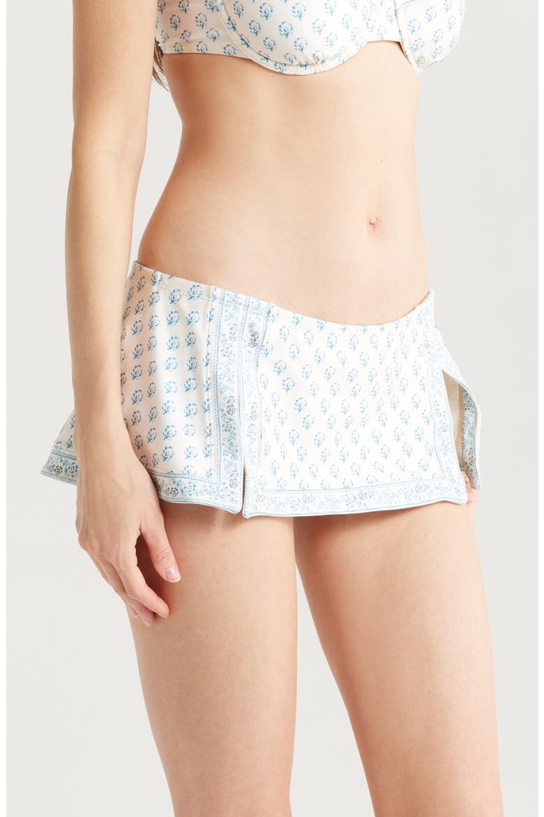 The Juliette Skirted Bikini Bottoms, Alternate, color, FRENCH FLORAL