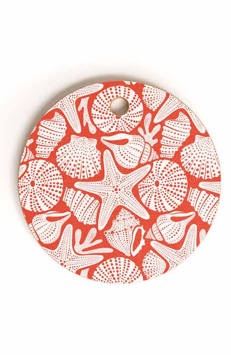 Deny Designs Ocean Floor Shell Print Cutting Board