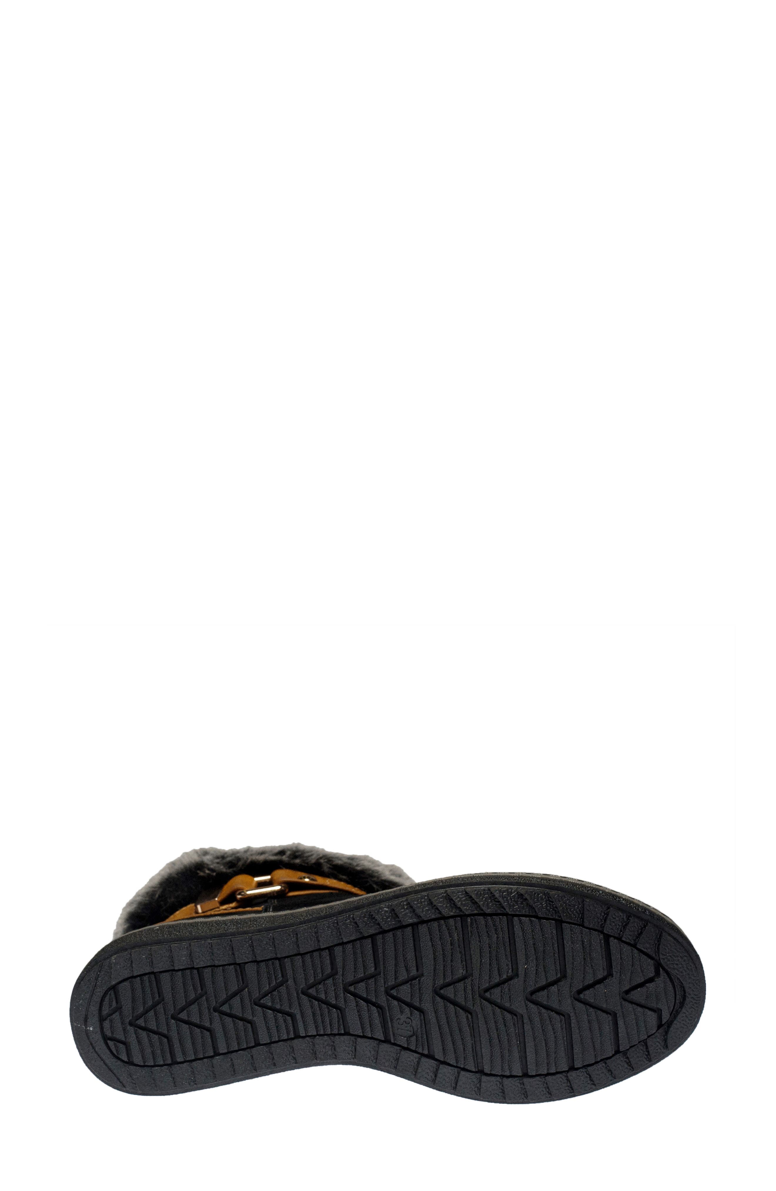 Spring Step Water Resistant Faux Fur Bootie, Alternate, color, 