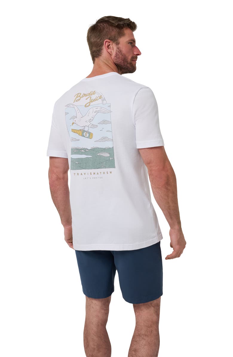 TravisMathew Drink Ticket Graphic T-Shirt, Alternate, color, White