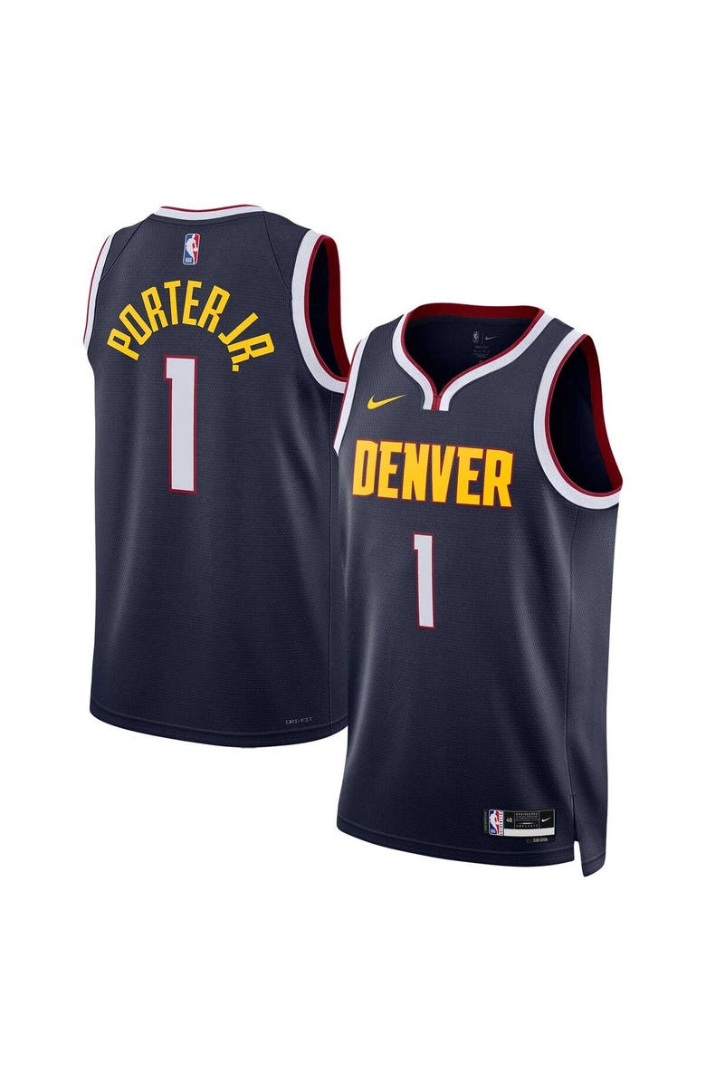 Nike Unisex Nike Michael Porter Jr. Navy Denver Nuggets Swingman Jersey - Icon Edition, Main, color, Navy