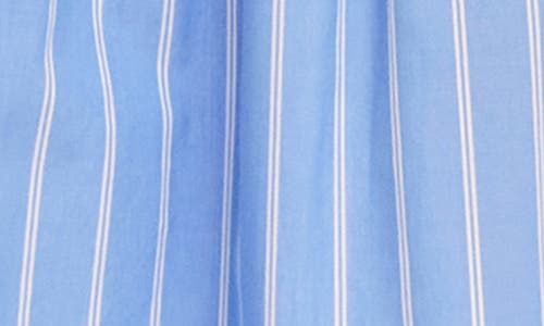 Karen Kane Tiered Stripe Midi Skirt In Blue