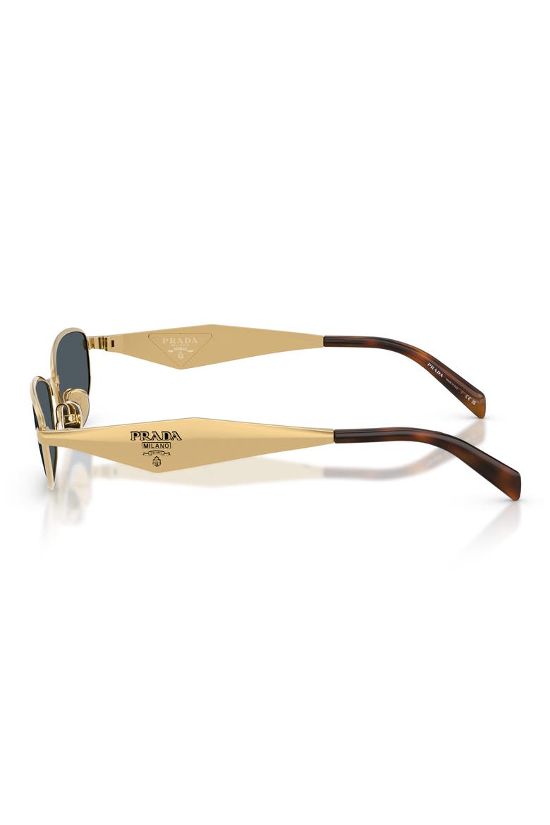 55mm Oval Sunglasses, Alternate, color, GOLD / DARK GREY