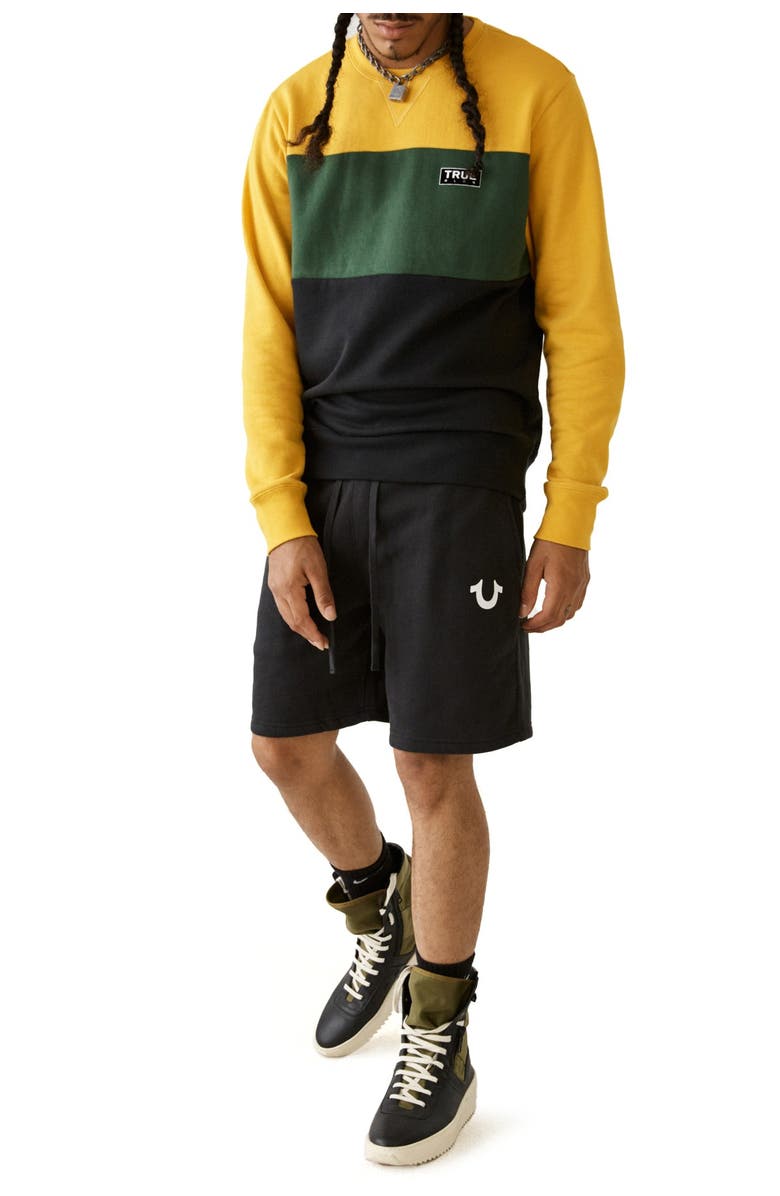 True Religion Brand Jeans HS Sweatshorts, Alternate, color, 