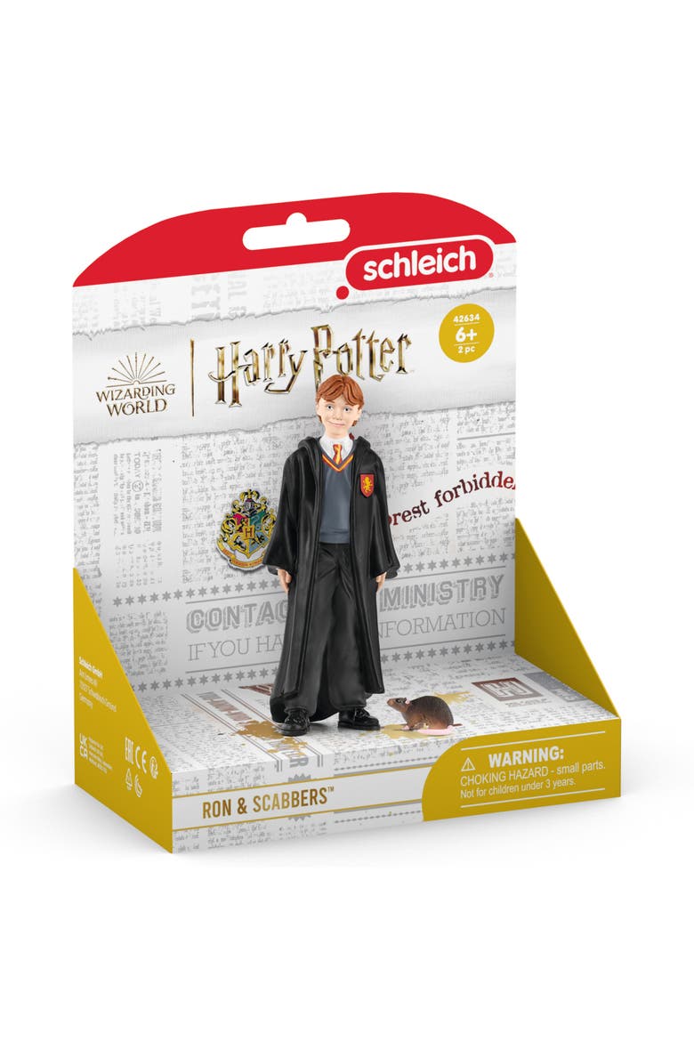 Wizarding World Ron and Scabbers, 2 Piece Set, Collectible Figurine, Alternate, color, Multicolored