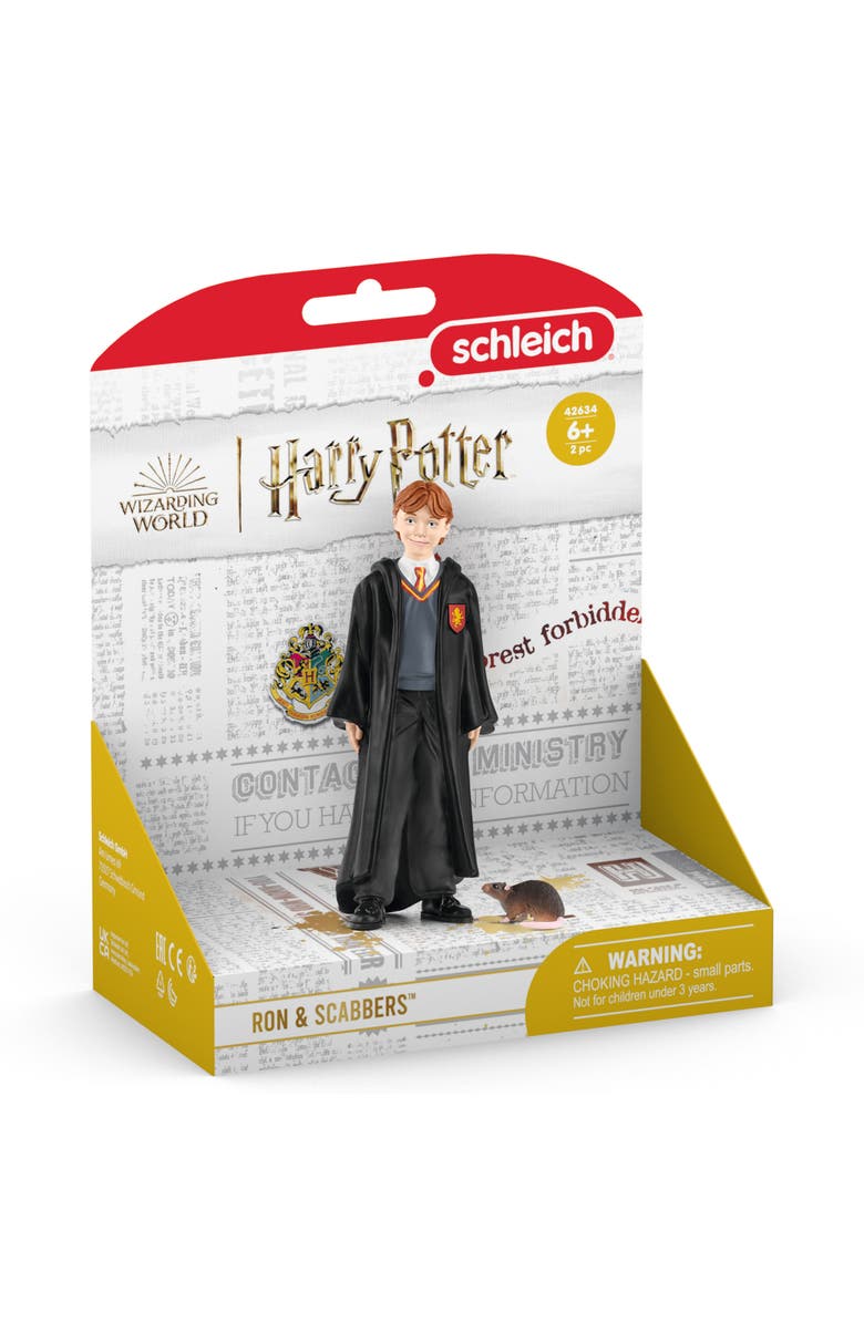 Schleich Wizarding World Ron and Scabbers, 2 Piece Set, Collectible Figurine, Alternate, color, Multicolored