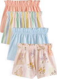 NEXT Kids' Assorted 4-Pack Cotton Shorts