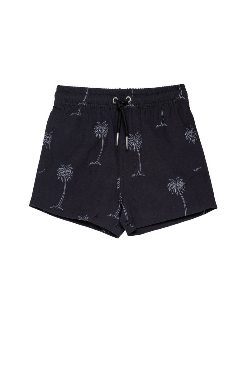 Gottex Mens Beach Bound 5" Swim Trunks, Main, color, Black-White