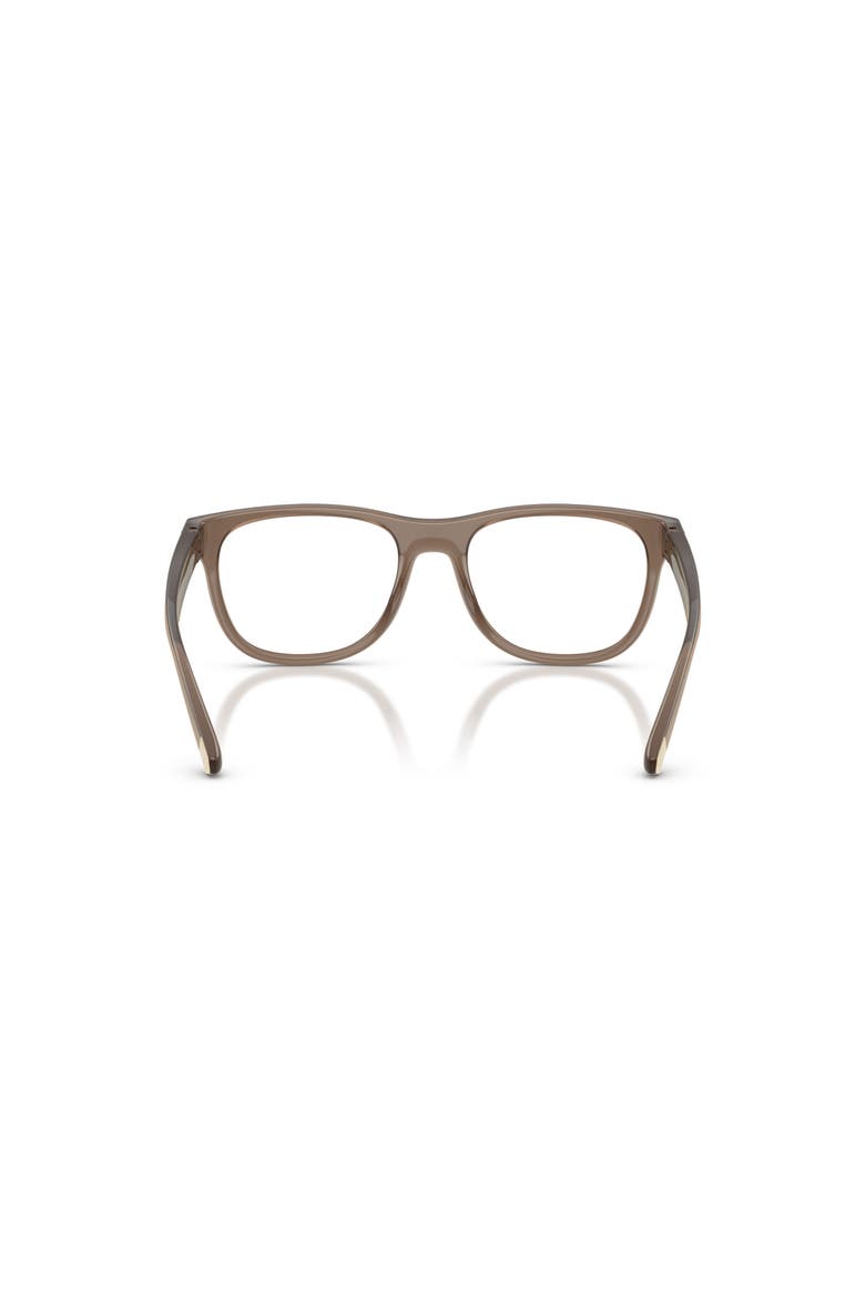 53mm Rectangle optical glasses, Alternate, color, Brown