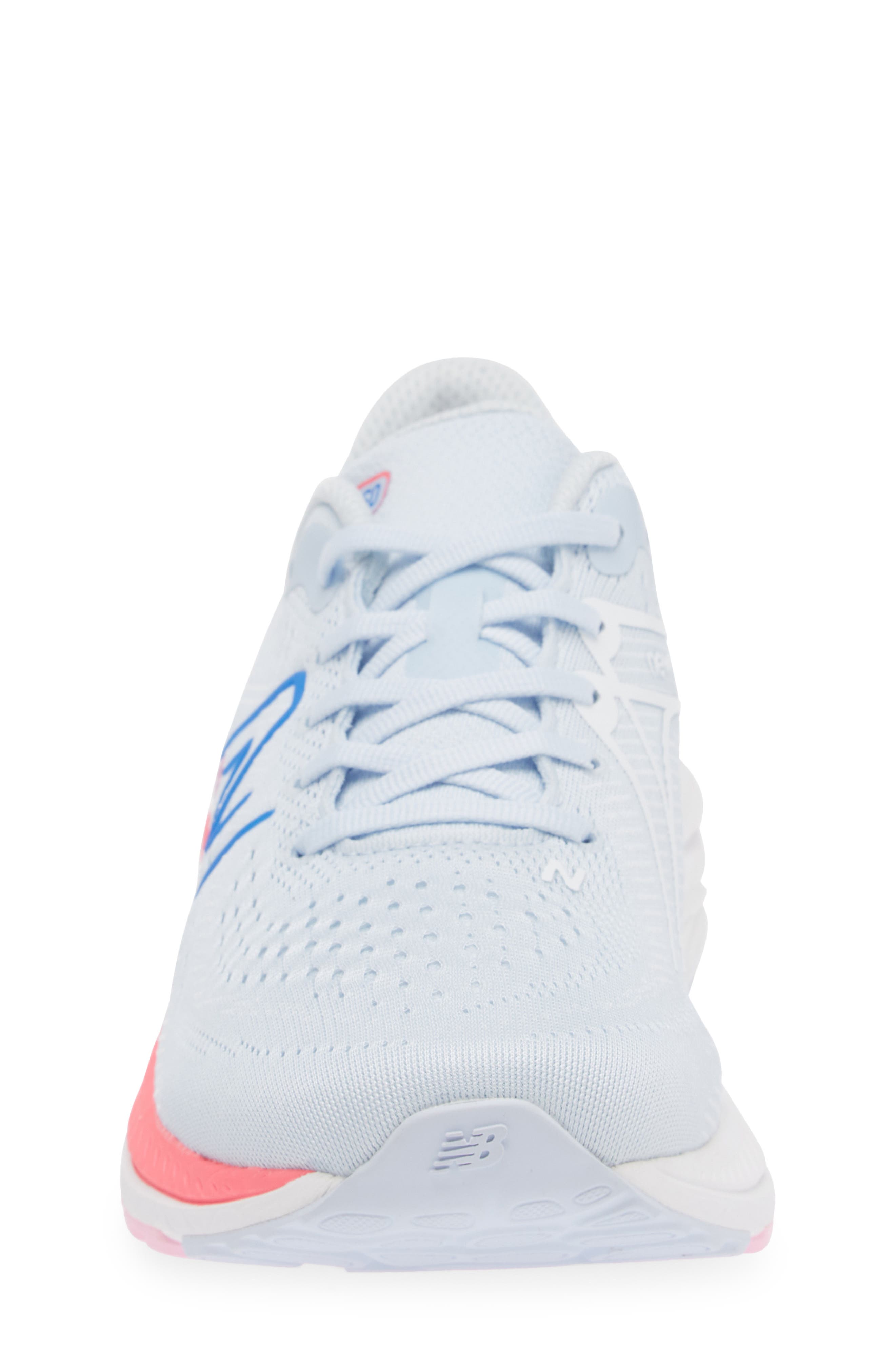 New Balance Kids' 860 Sneaker, Alternate, color, Moon Dust/ Neon Pink