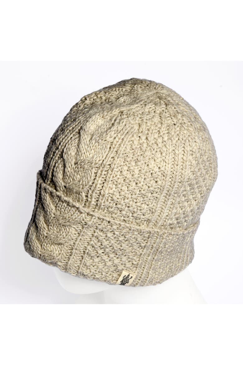 Hand Knit Inter hat, Alternate, color, Tweed