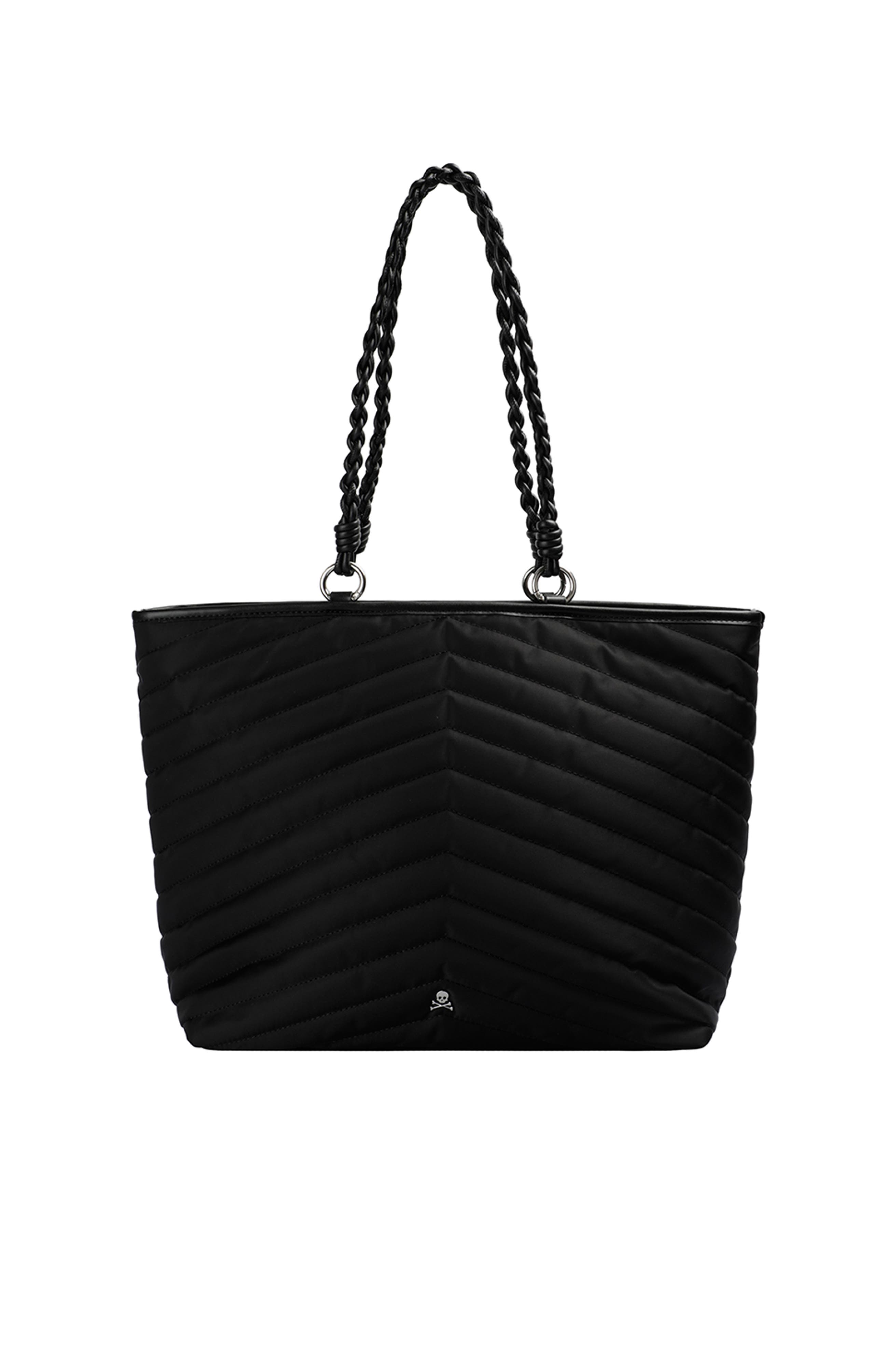 Scalpers Quilted Shopper Bag, Main, color, Black