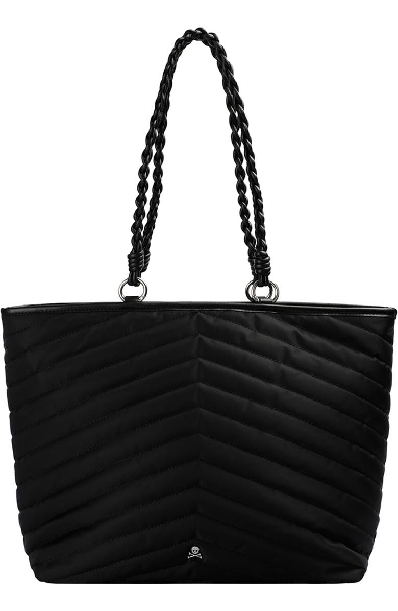 Scalpers Quilted Shopper Bag, Main, color, Black