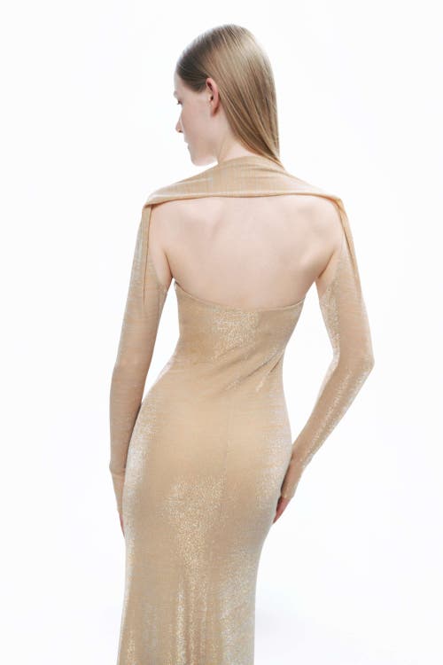 Shop Nocturne Maxi Dress With Glove Accessory