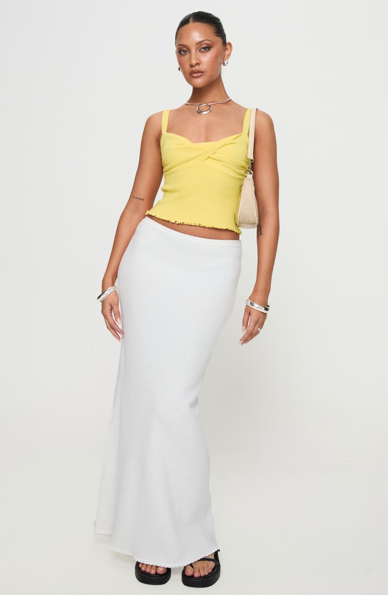 Princess Polly Dalma Twist Tank, Alternate, color, Yellow
