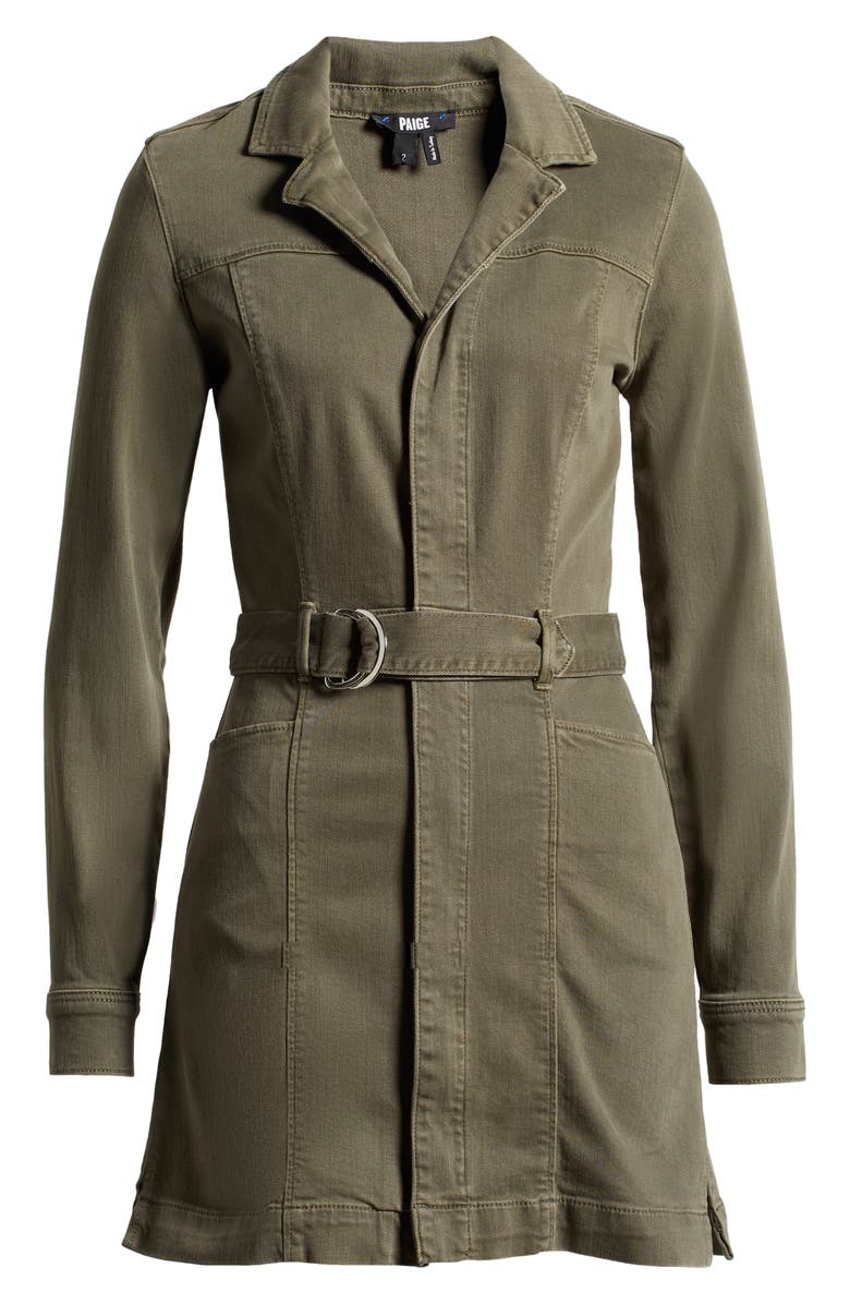 PAIGE Anessa Belted Long Sleeve Shirtdress, Alternate, color, 