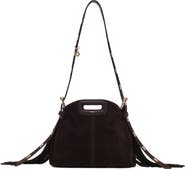 maje Miss M mini suede leather bag