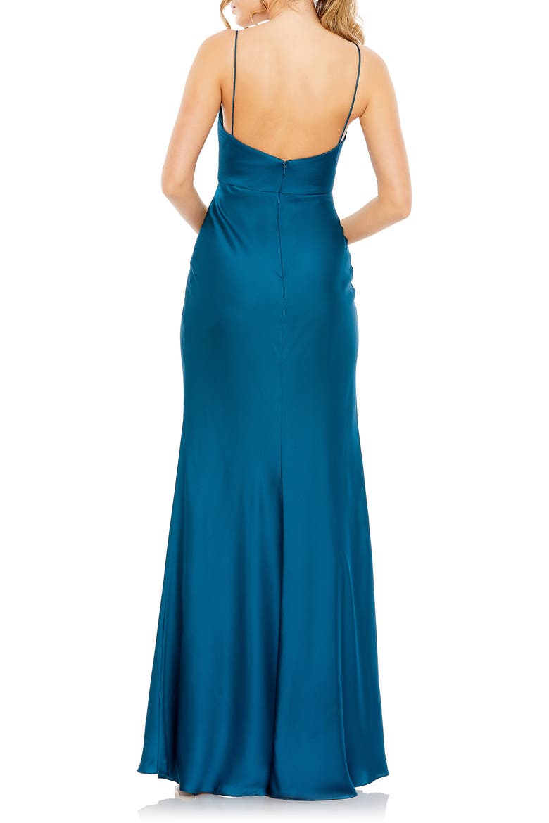 Tie Front Dress with Keyhole Detail Dress, Alternate, color, OCEAN