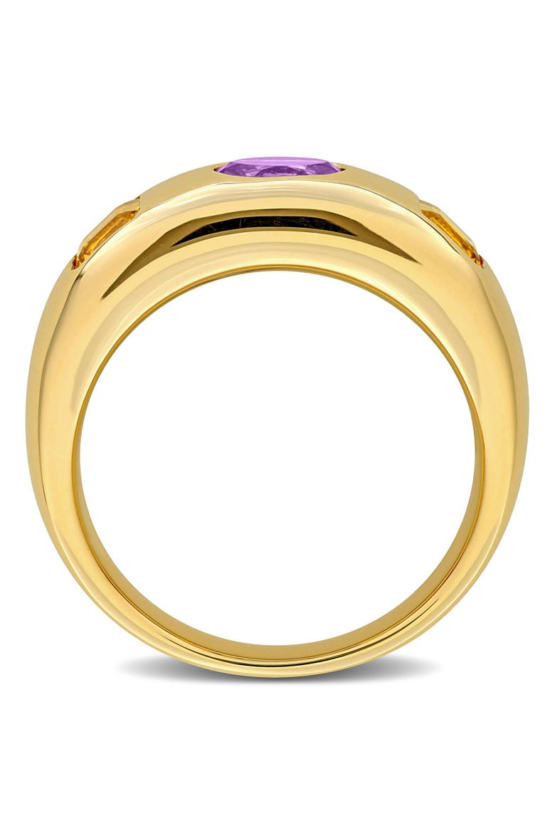 Amethyst Citrine 3-Stone Ring 14k, Alternate, color, Amethyst