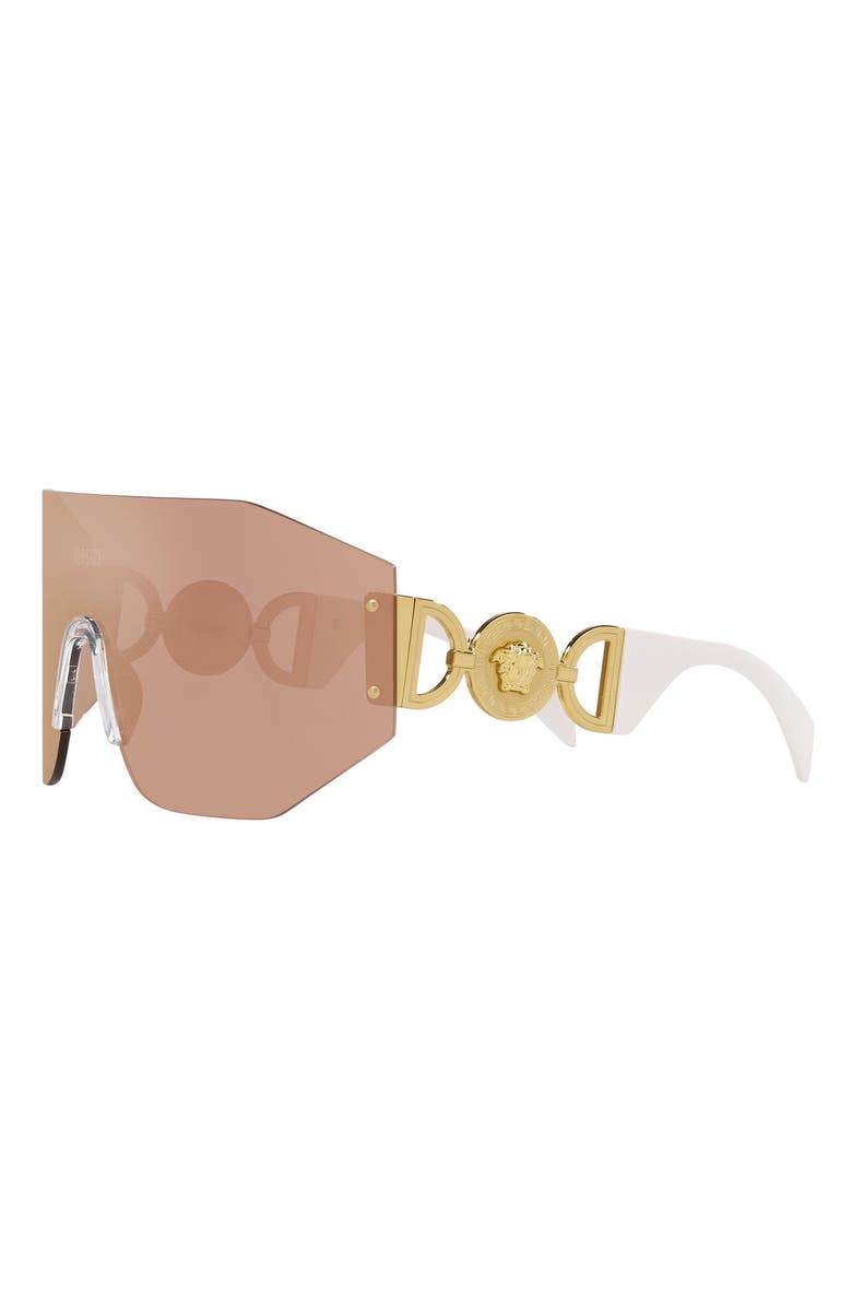 Versace 45mm Irregular Sunglasses, Alternate, color, Dark Brown