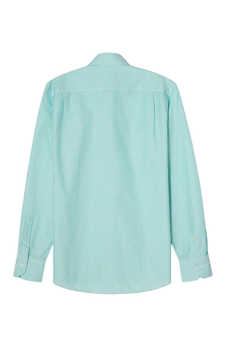 Robert Talbott Reynolds Dobby Stripe Shirt in Contemporary Fit, Alternate, color, Green
