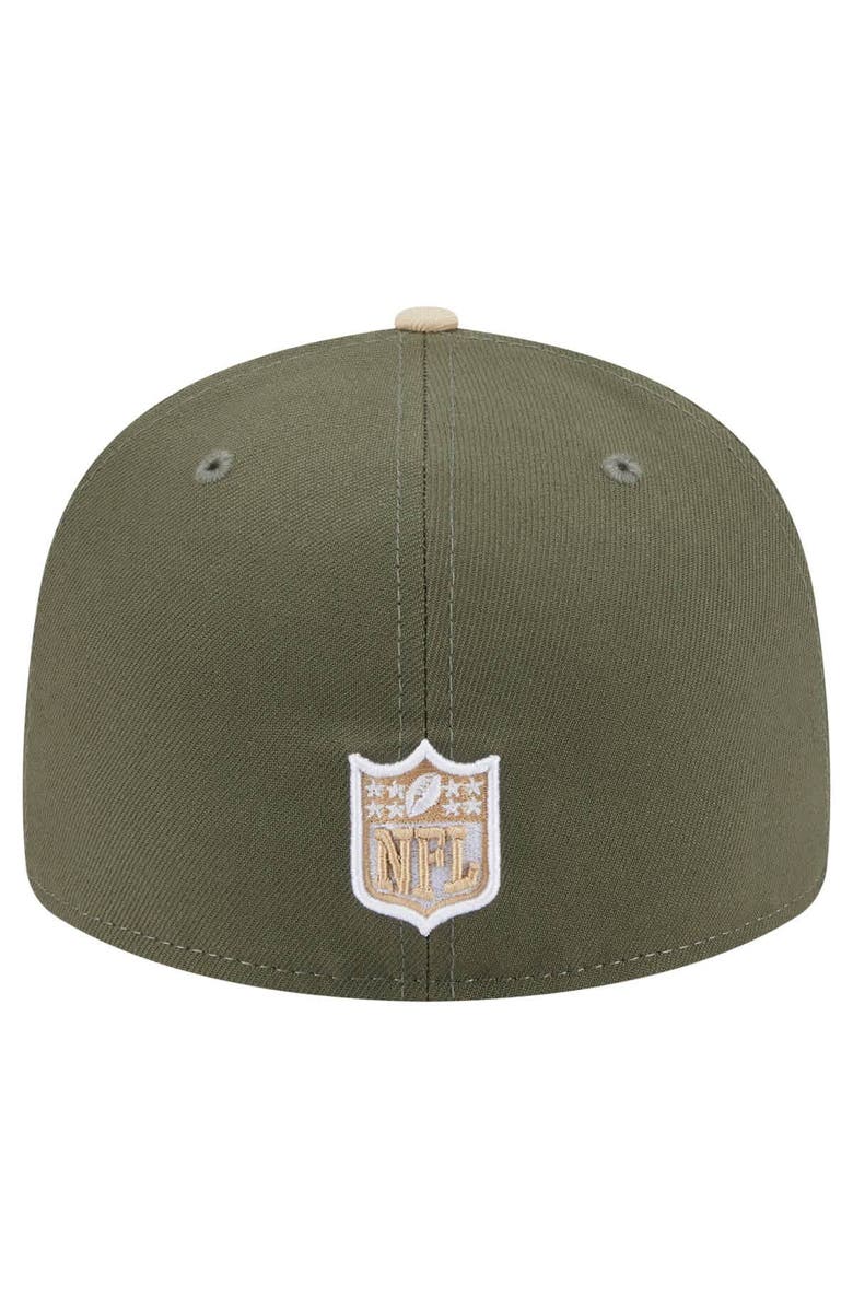 New Era Men's New Era Light Beige/Olive Dallas Cowboys 2-Tone Color Pack Split Panel 59FIFTY Fitted Hat, Alternate, color, Light Beige