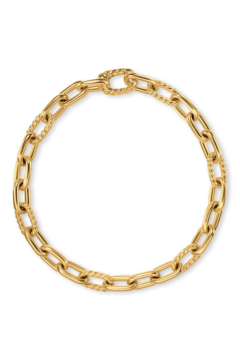 DY Madison Chain Bracelet in 18K Yellow Gold, 6mm, Alternate, color, GOLD